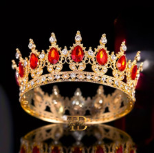 KRUNA MISS - Metal - Zlato Crvena